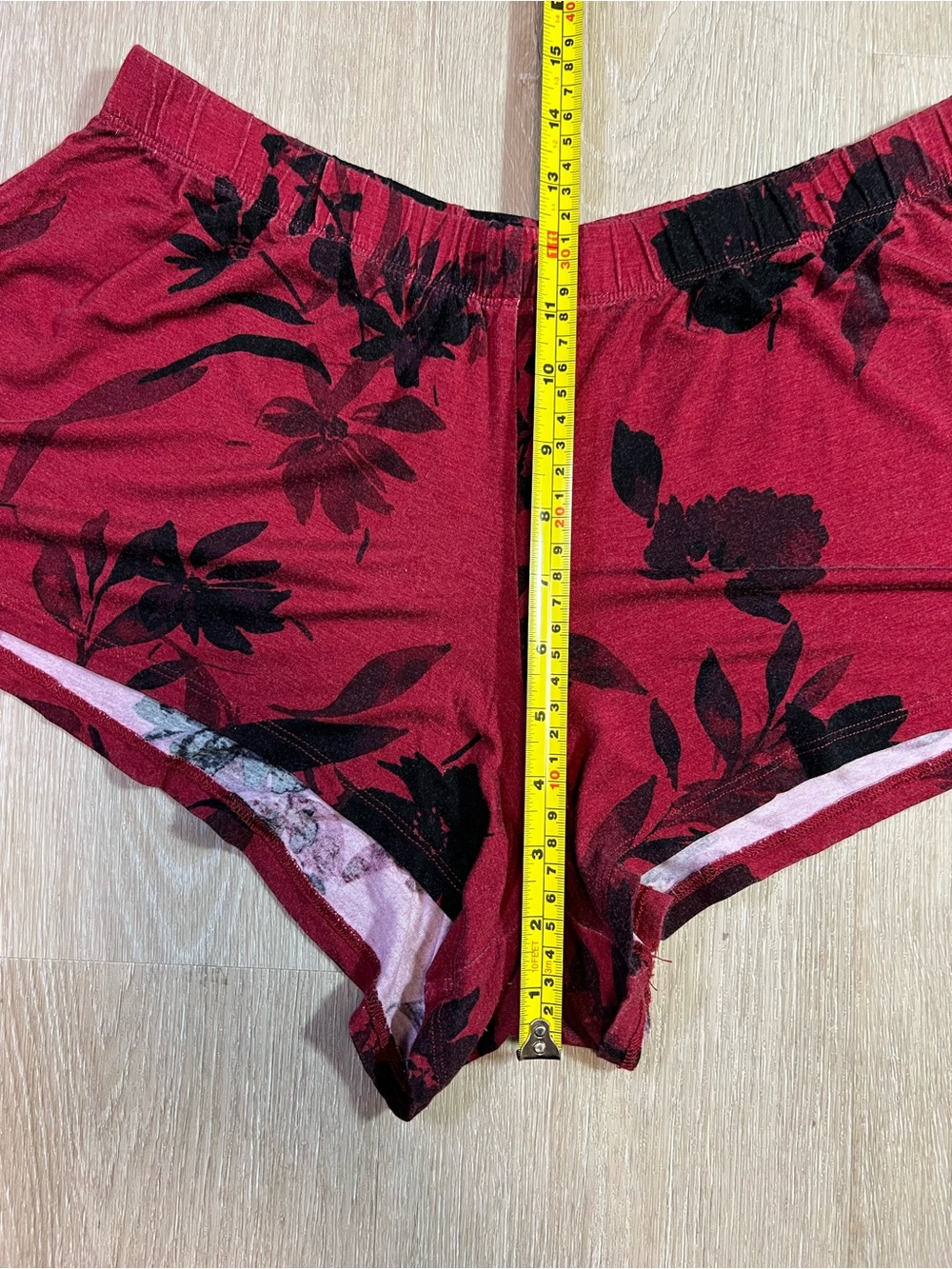 Y2K Le Chateau Chic Red Floral Lace Trim Women’s Medium Cami Short & Pajama Set - Picture 8 of 11